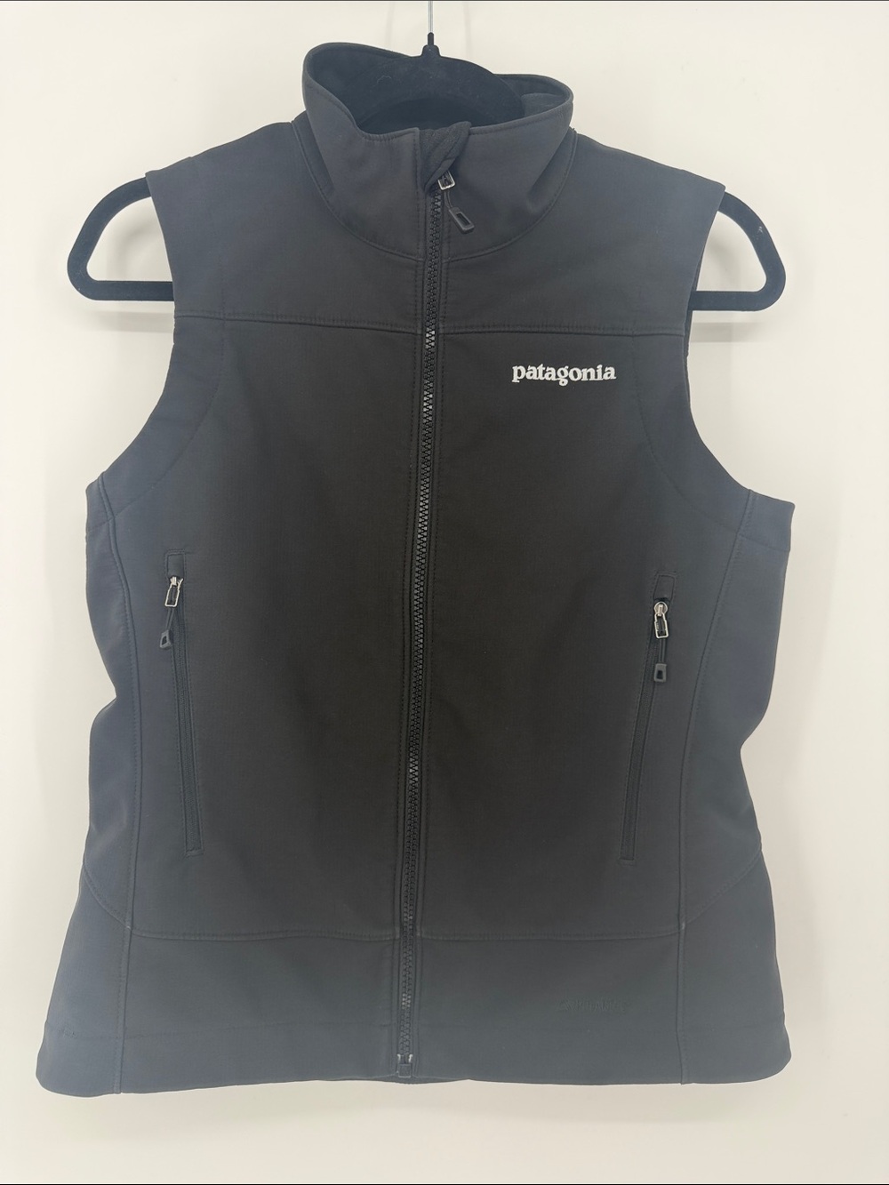 Patagonia Adze Polartec Windbloc Soft Shell Vest‎ Black Women’s Small